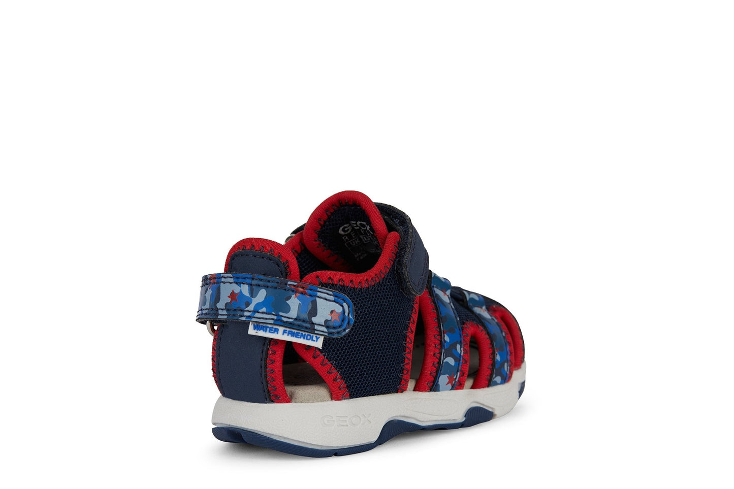 Geox B Sandal Multy - Closed Toe Sandal Navy/Red - Little Bigheads
