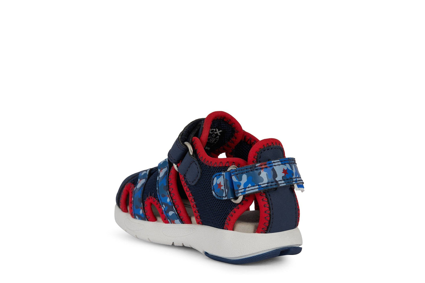 Geox B Sandal Multy - Closed Toe Sandal Navy/Red - Little Bigheads
