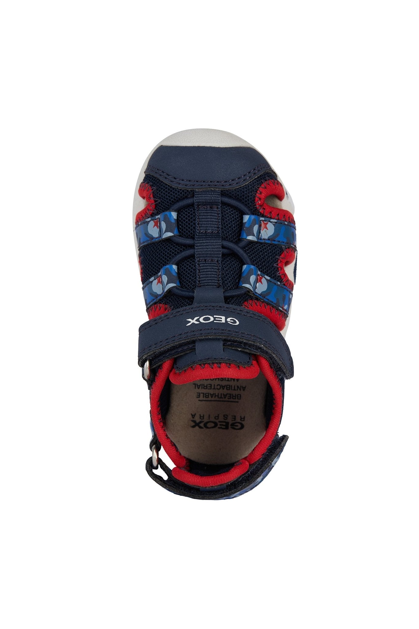Geox B Sandal Multy - Closed Toe Sandal Navy/Red - Little Bigheads