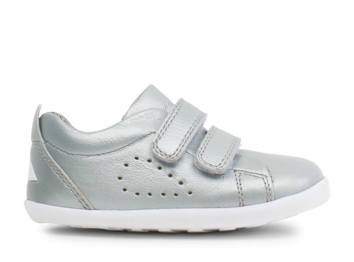 Bobux Grass Court in Silver - Little Bigheads