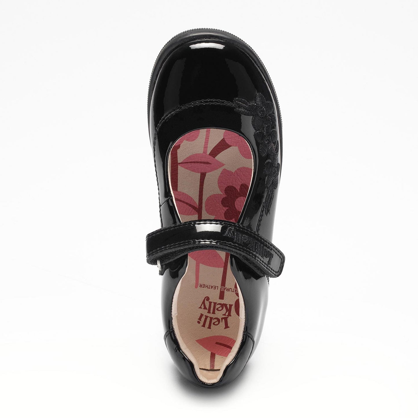 Lelli Kelly Ava Scarpa black patent school shoe