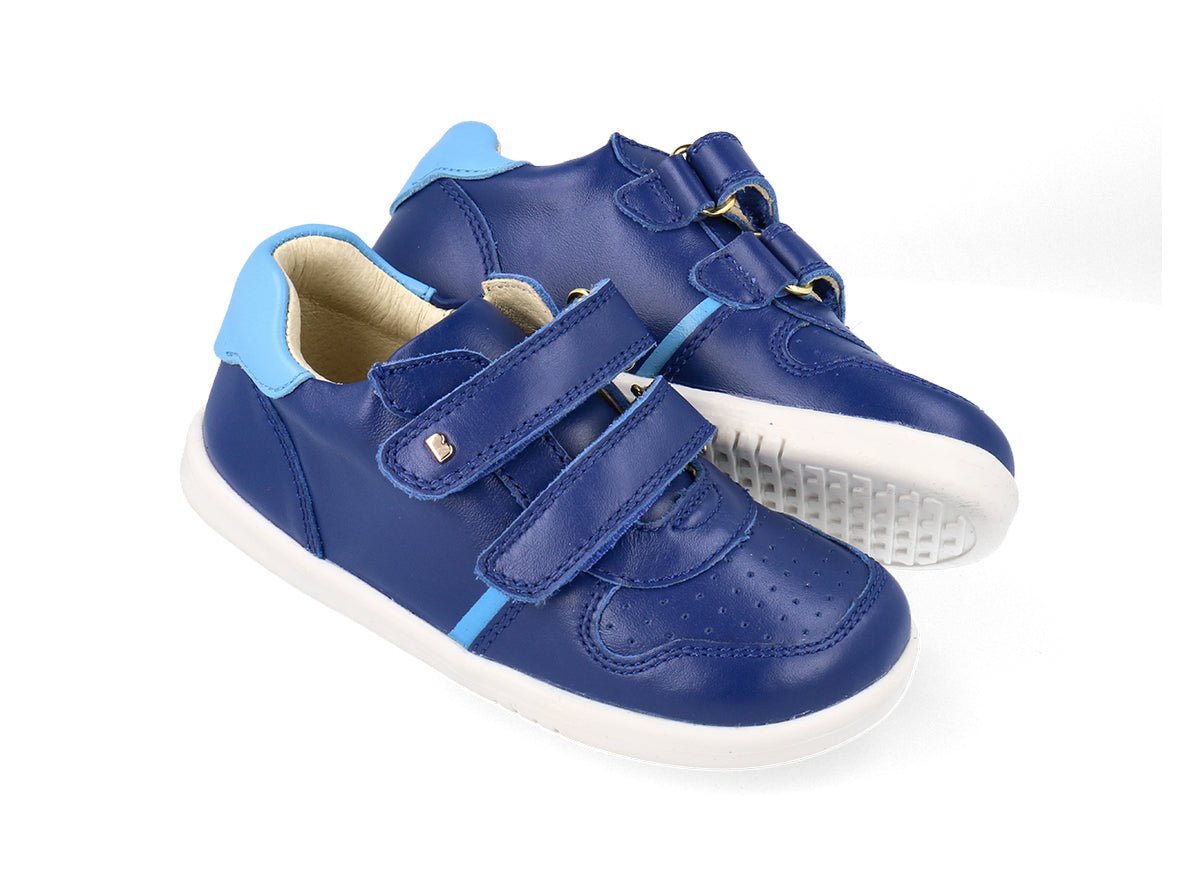Bobux iWalk Riley BQ | Blueberry Powder Blue - Little Bigheads