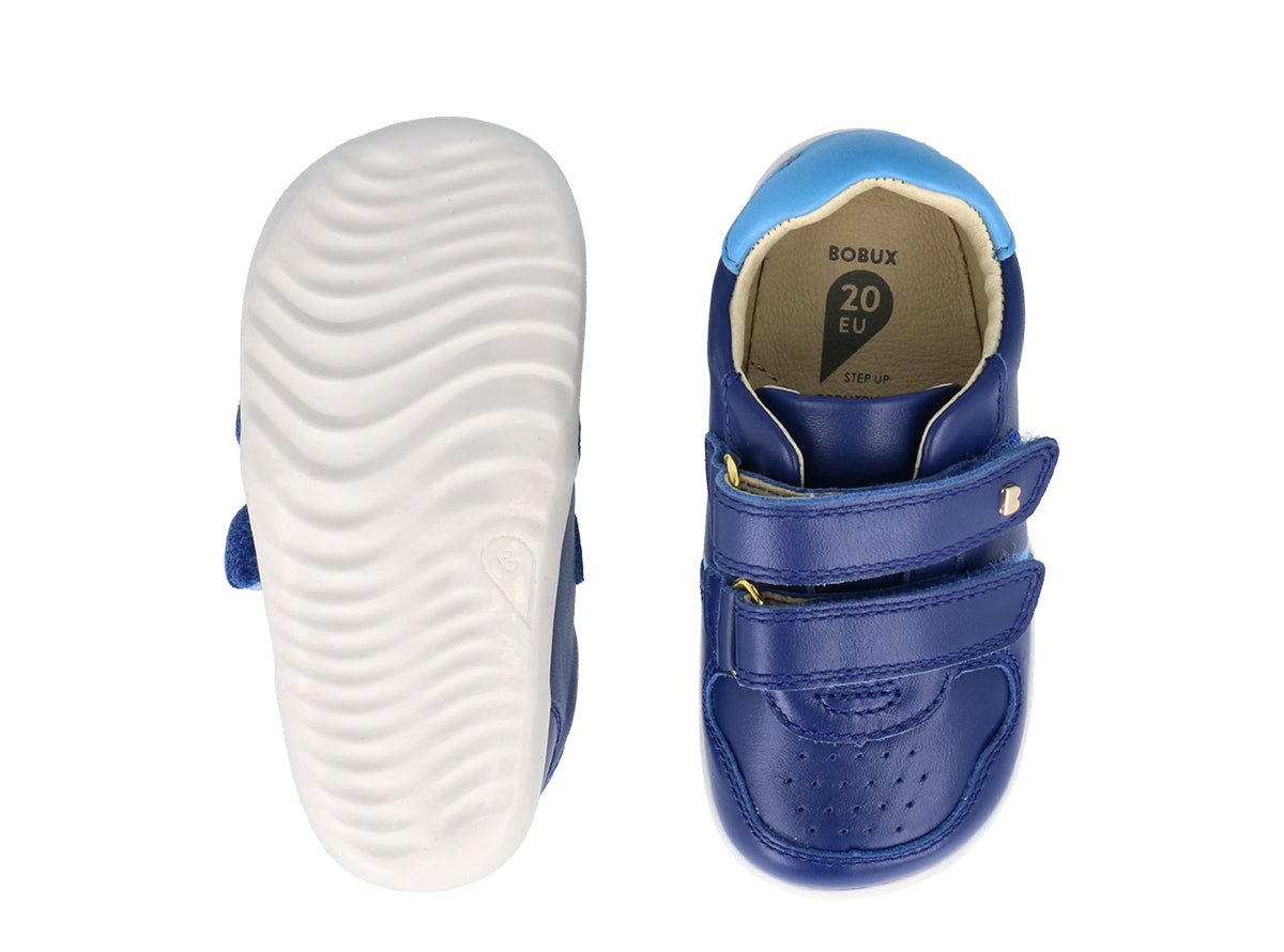 Bobux Step Up Riley BQ | Blueberry Powder Blue - Little Bigheads