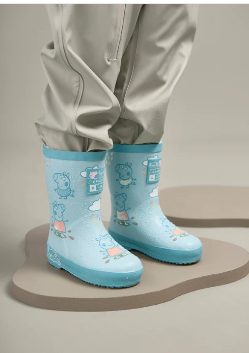 Grass & Air - Peppa Pig - Blue colour changing wellies - Little Bigheads