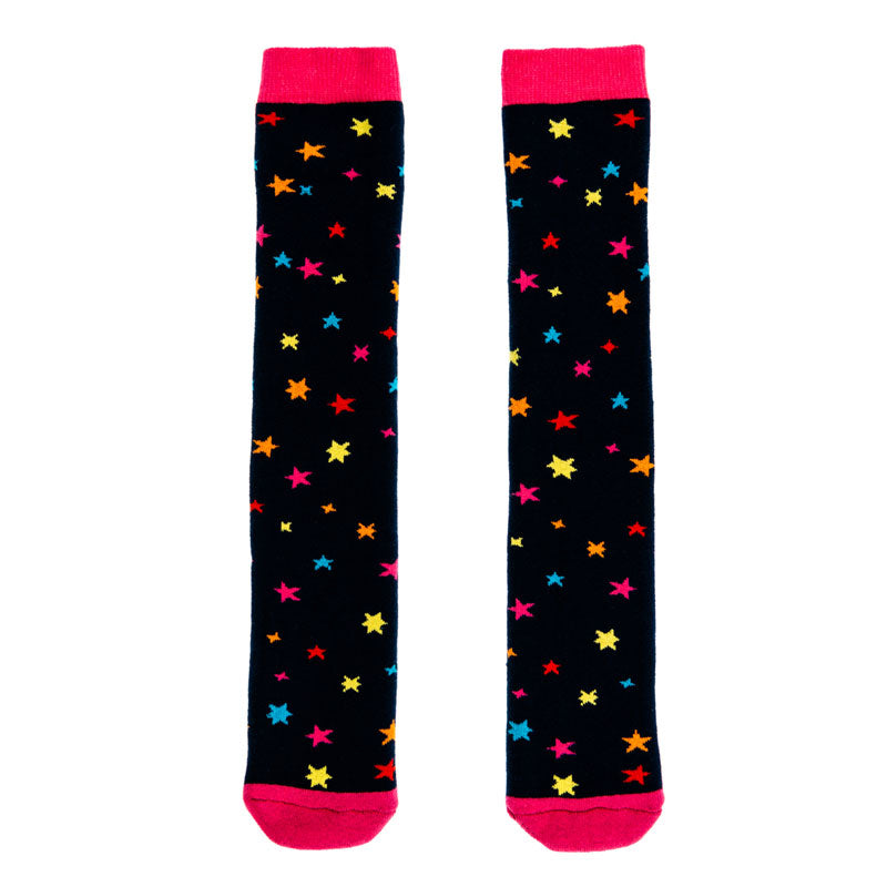 Squelch Socks - Confetti Stars One Size age 6-8yrs