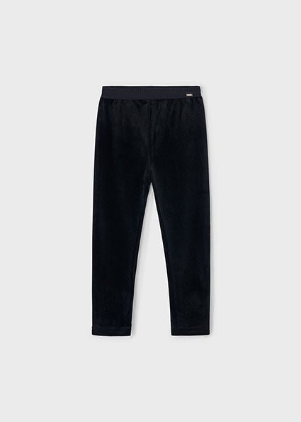 Mayoral | Black velvet leggings - Little Bigheads