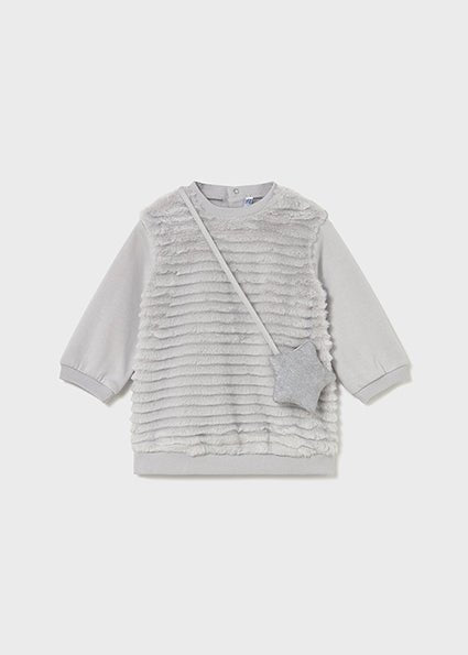 Mayoral | Dress with Bag - Pearl - Little Bigheads