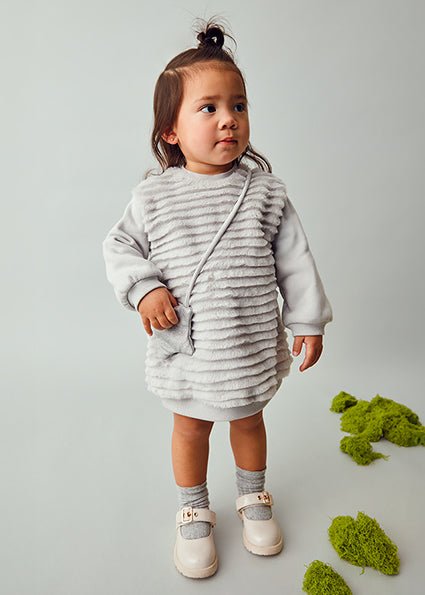 Mayoral | Dress with Bag - Pearl - Little Bigheads
