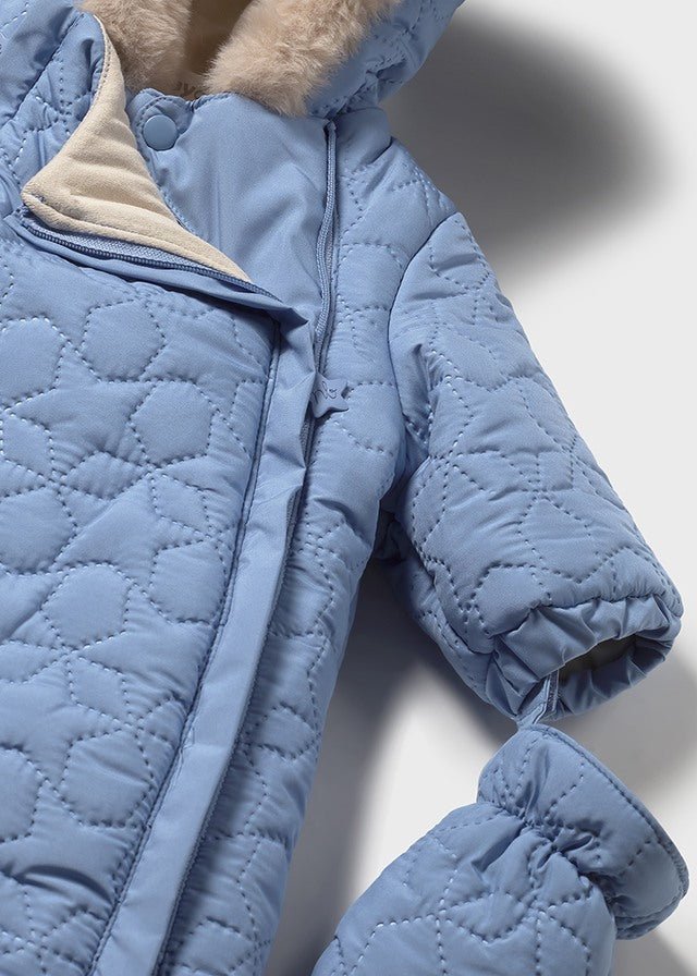 Mayoral | Microfiber Snowsuit - Blue - Little Bigheads