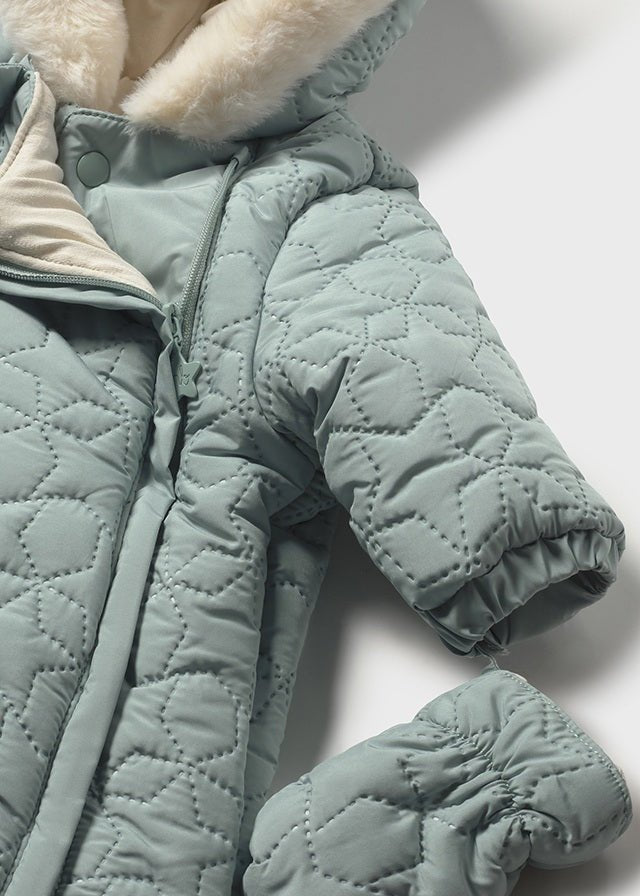Mayoral | Microfiber Snowsuit - Ice green - Little Bigheads