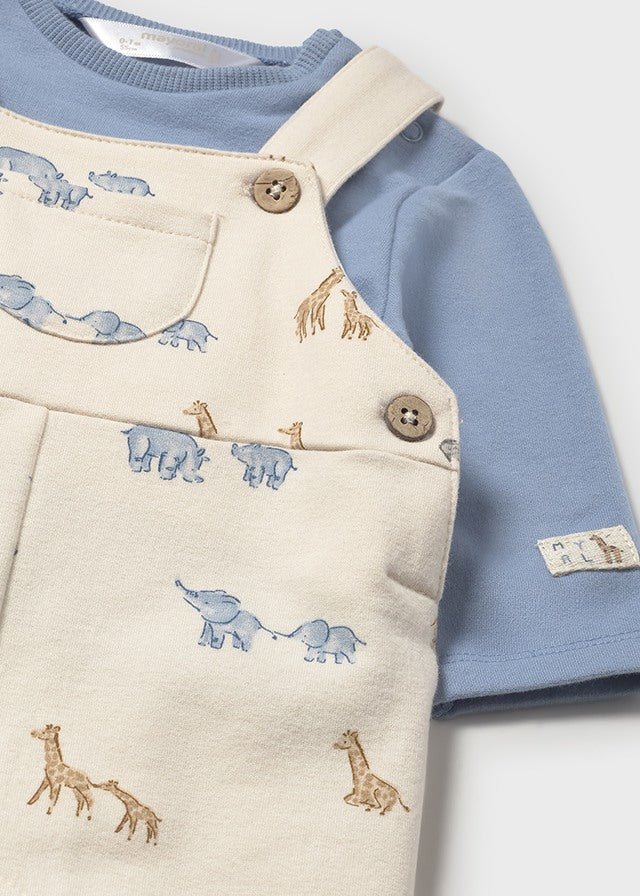 Mayoral | Printed Dungaree Set - Blue bell - Little Bigheads