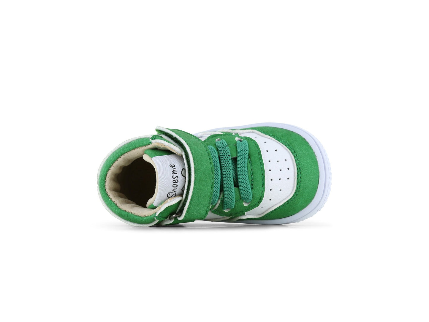 Shoesme | High top Extreme flex | White & Green - Little Bigheads