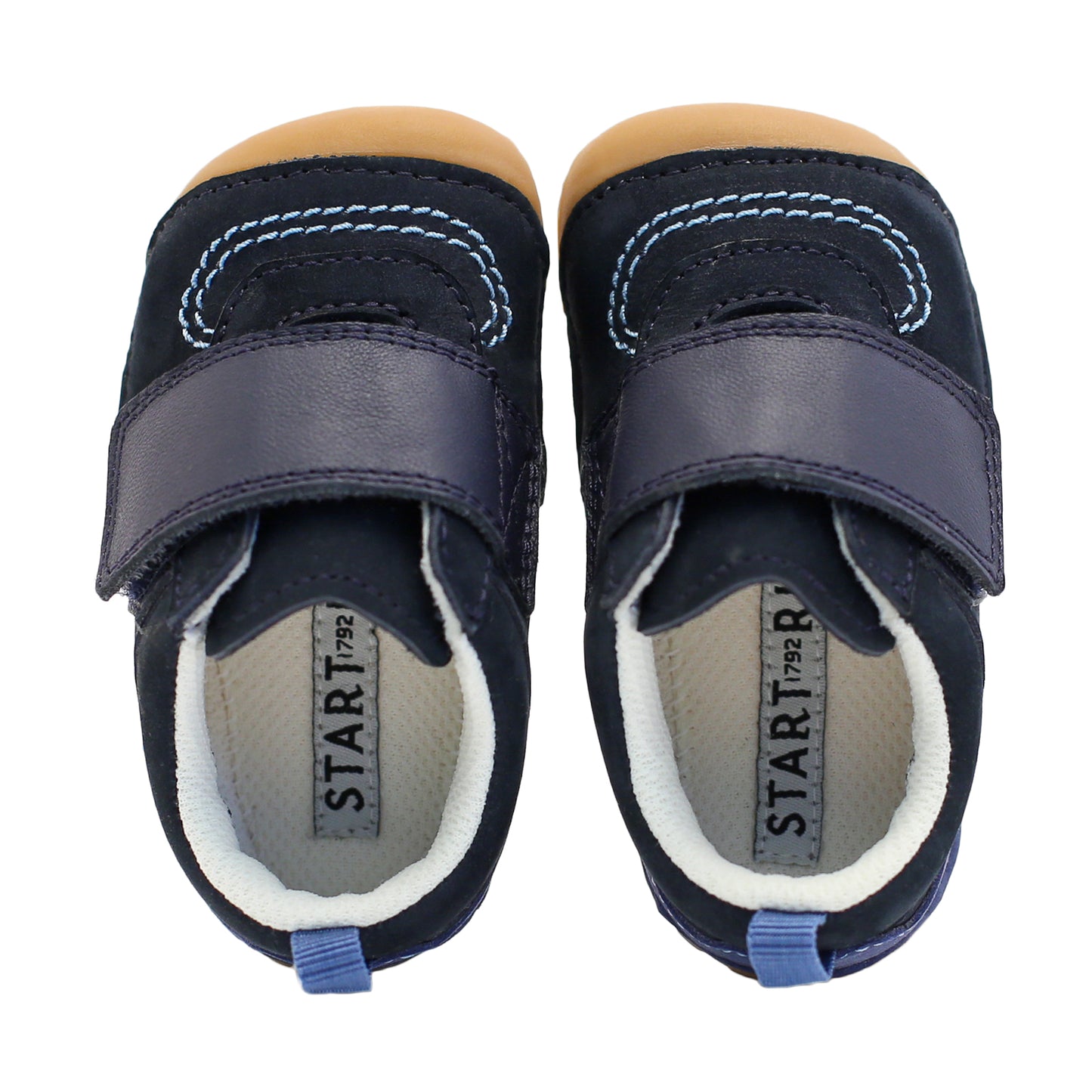 Start - Rite Chuckle - Navy Nubuck/Leather - Little Bigheads