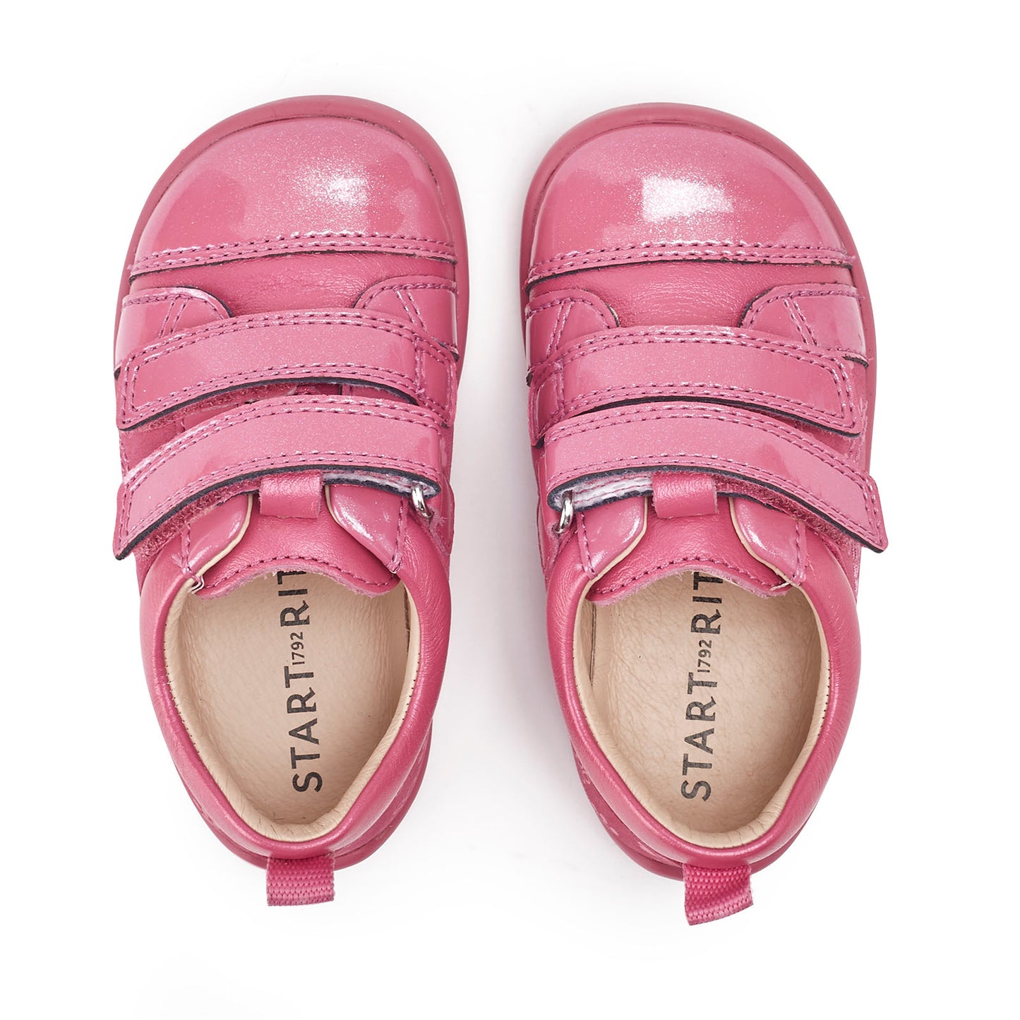 Start - Rite Pawprint - Rose pink glitter patent - Little Bigheads