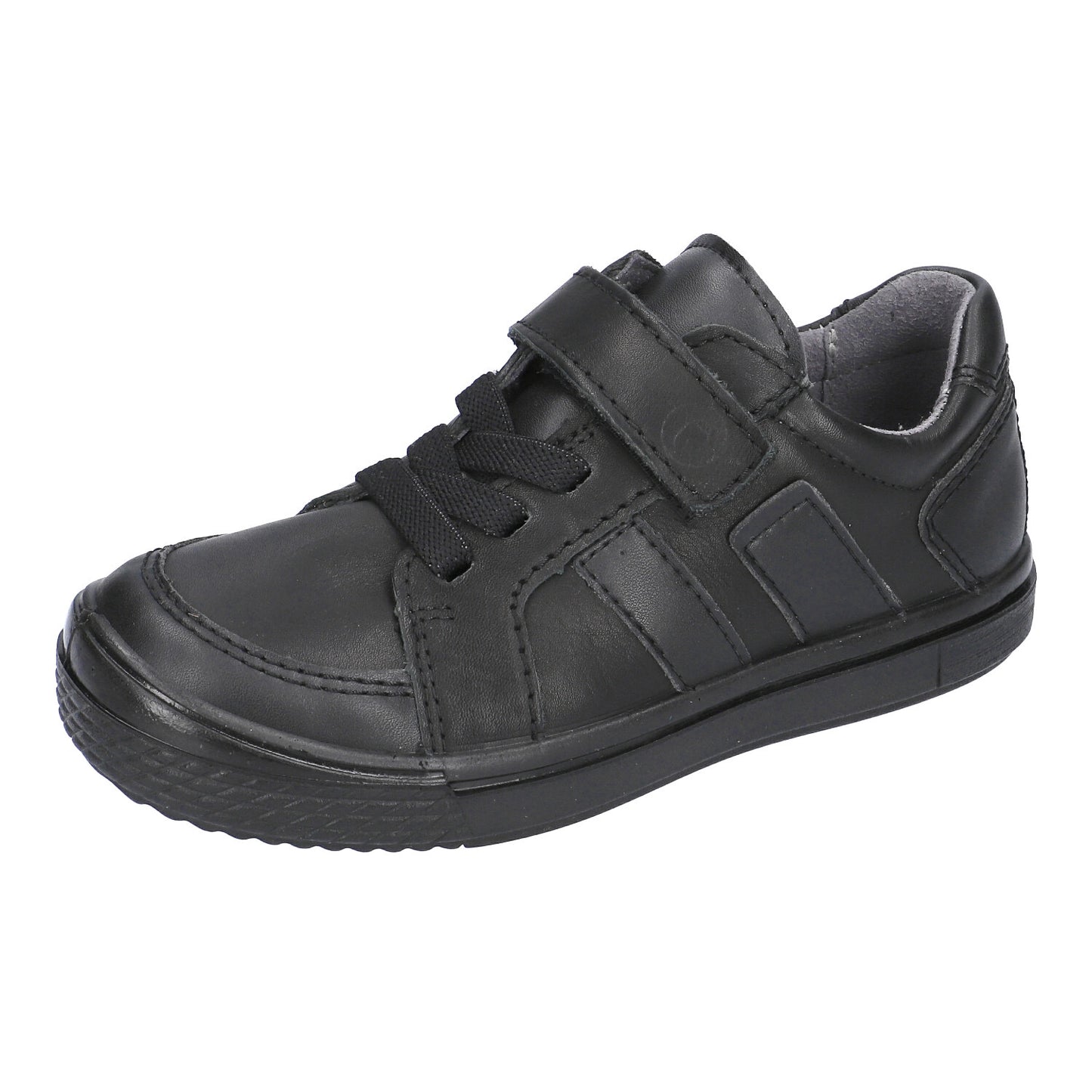Ricosta stockist - Ricosta Jacob black boys school shoes - Little Bigheads