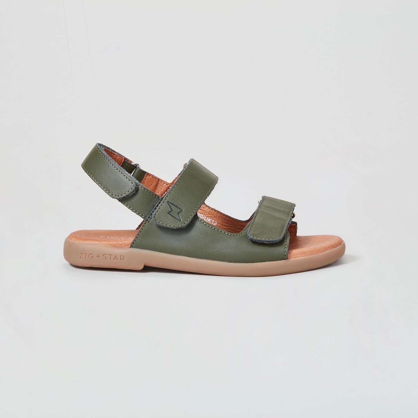 Zig & Star Solar Junior Multi Strap Khaki - Zig & Star - Little Bigheads