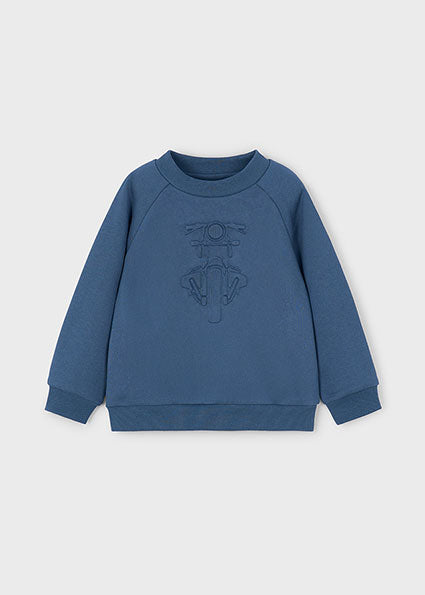 Mayoral Steel pullover with motorcycle design