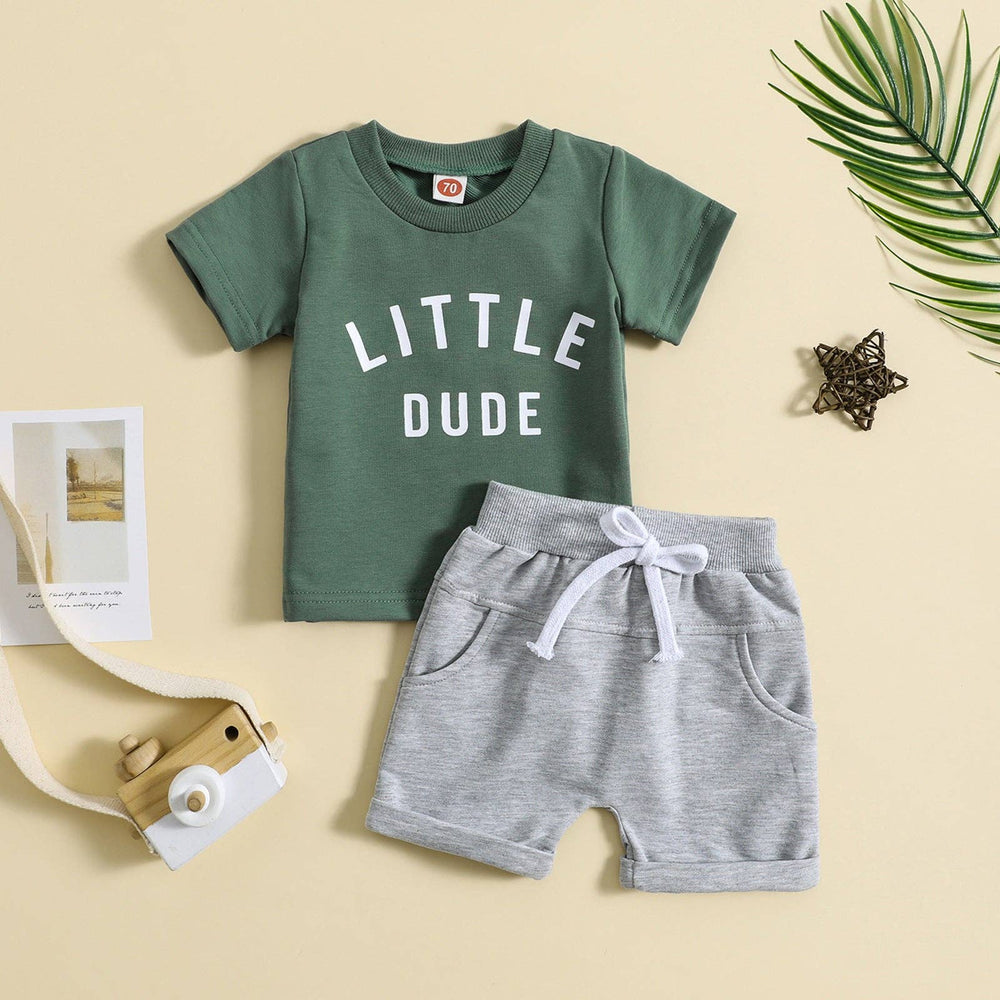 
                  
                    Little Dude t-shirt and shorts set - Little Bigheads
                  
                