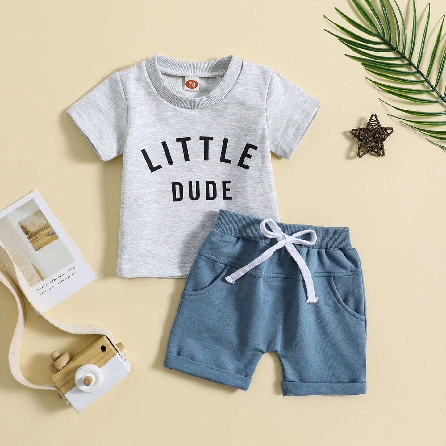 Little Dude t-shirt and Shorts set - Little Bigheads