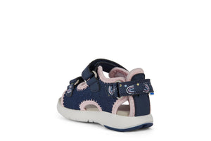 Geox B Sandal Multy - Navy/LT Pink - Little Bigheads