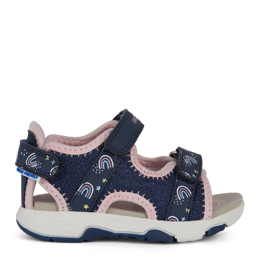 Geox B Sandal Multy - Navy/LT Pink - Little Bigheads