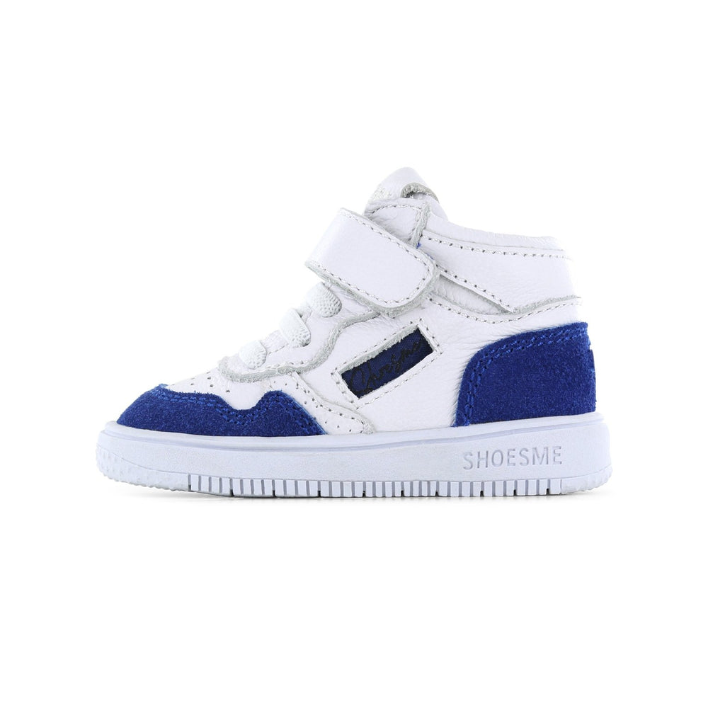 Shoesme Basket Sneaker - White/Blue - Little Bigheads