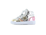 Shoesme Basket Sneaker - Silver/Gold/Pink BN24S009