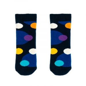 Squelch Socks - mini Spots. One Size ages 3 - 6 - Little Bigheads