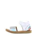 Shoesme Classic Sandal - White/Silver/Rainbow - Little Bigheads