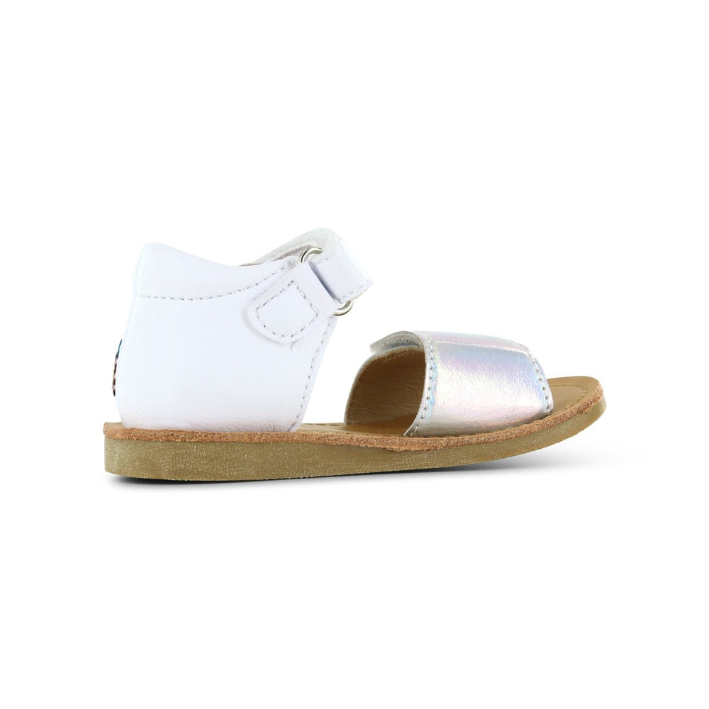 
                  
                    Shoesme Classic Sandal - White/Silver/Rainbow - Little Bigheads
                  
                