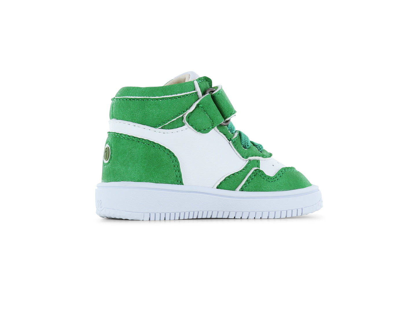 Shoesme extreme flex high top sneakers in green and white with elastic fit and Velcro strap - Toddler shoes  BN25S008-B1