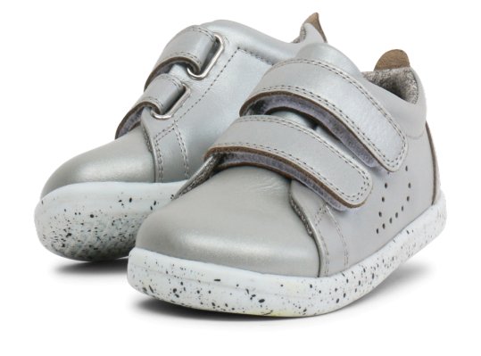 
                  
                    Bobux Grass Court in Silver - Little Bigheads
                  
                