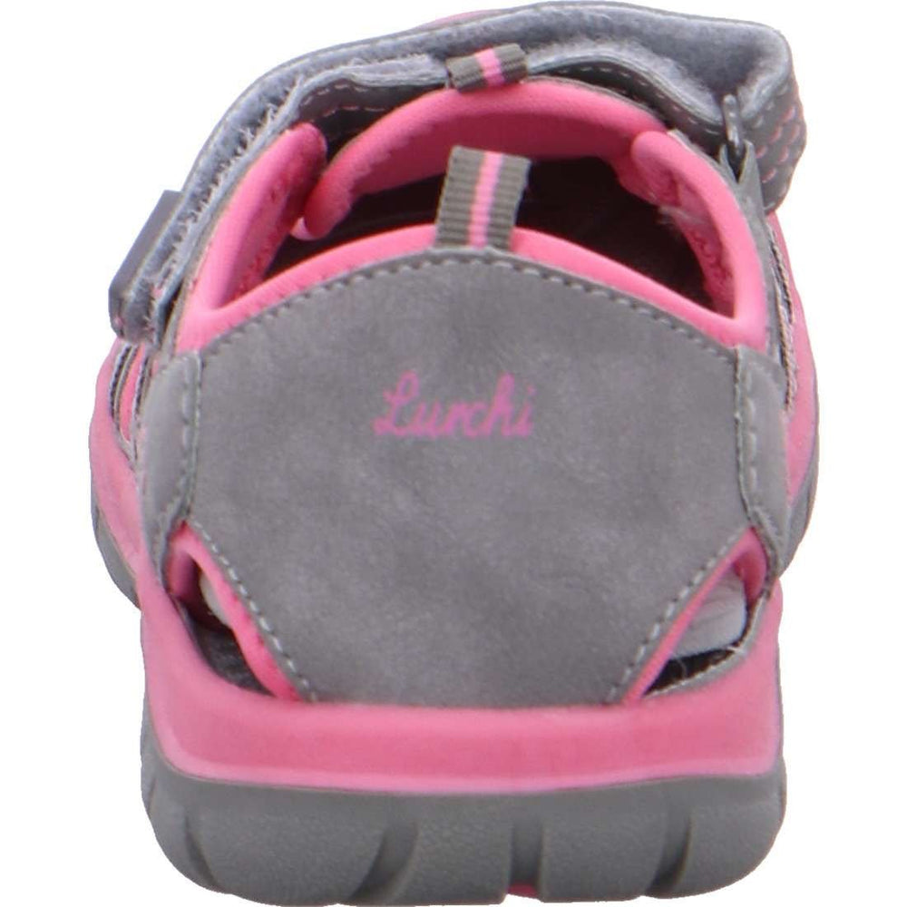 Lurchi Pete Adventure Sandal - Grey/Rose - Little Bigheads