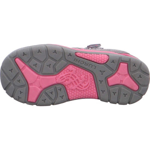 Lurchi Pete Adventure Sandal - Grey/Rose - Little Bigheads