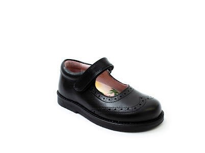 Petasil Caitlin Classic Mary Jane Brogue F Fit - Little Bigheads