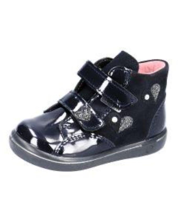 Ricosta Abby Waterproof Ankle Boot - See (Navy) Patent - Little Bigheads