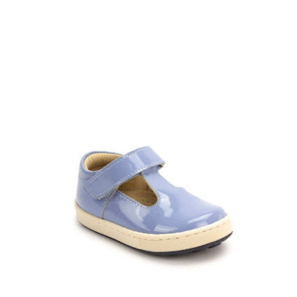 Petasil Mia in pale blue patent - Little Bigheads