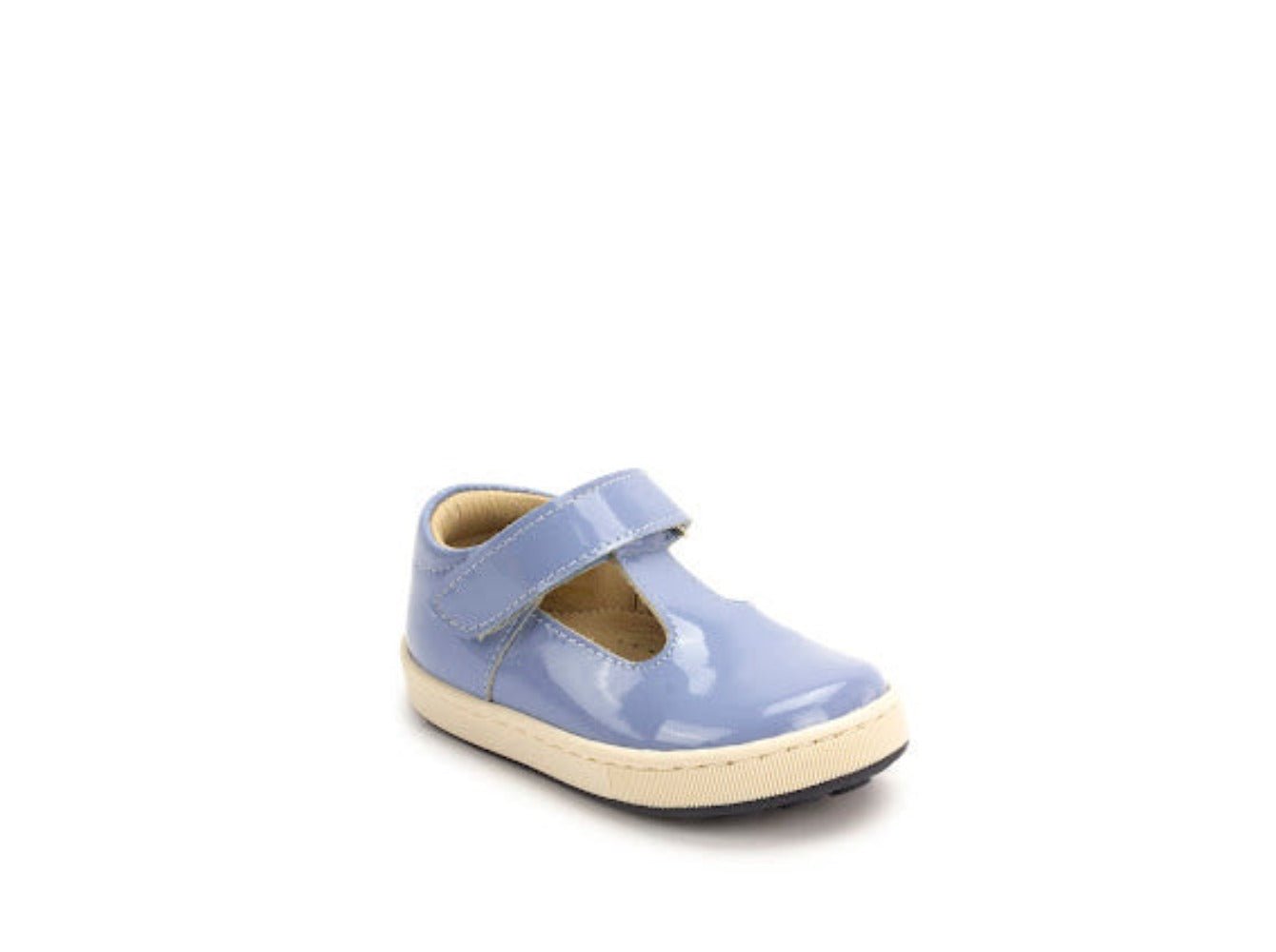 Petasil Mia in pale blue patent - Little Bigheads