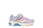 Geox | Fadinlight | Lilac/Multicolour girls light up trainers 