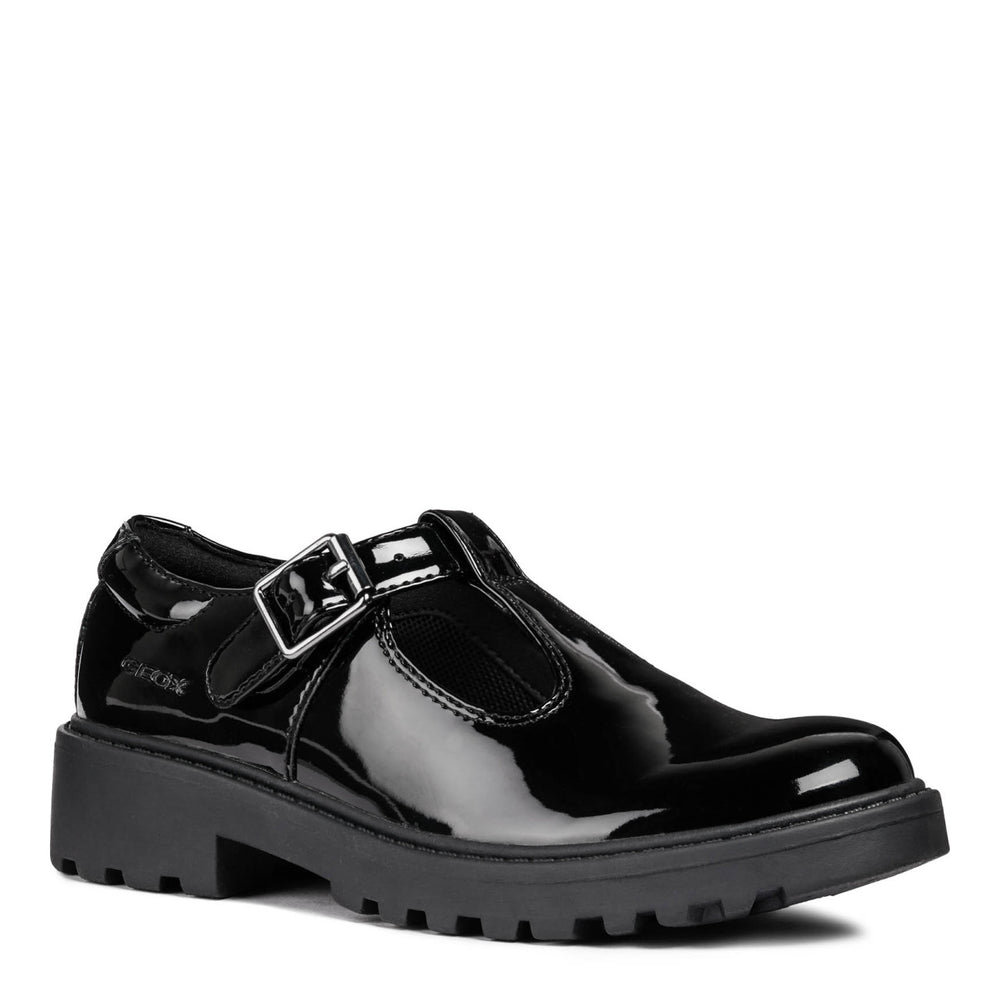 J Casey Girl T-Bar J8420E000HHC9999_00 Girls black patent leather school shoe