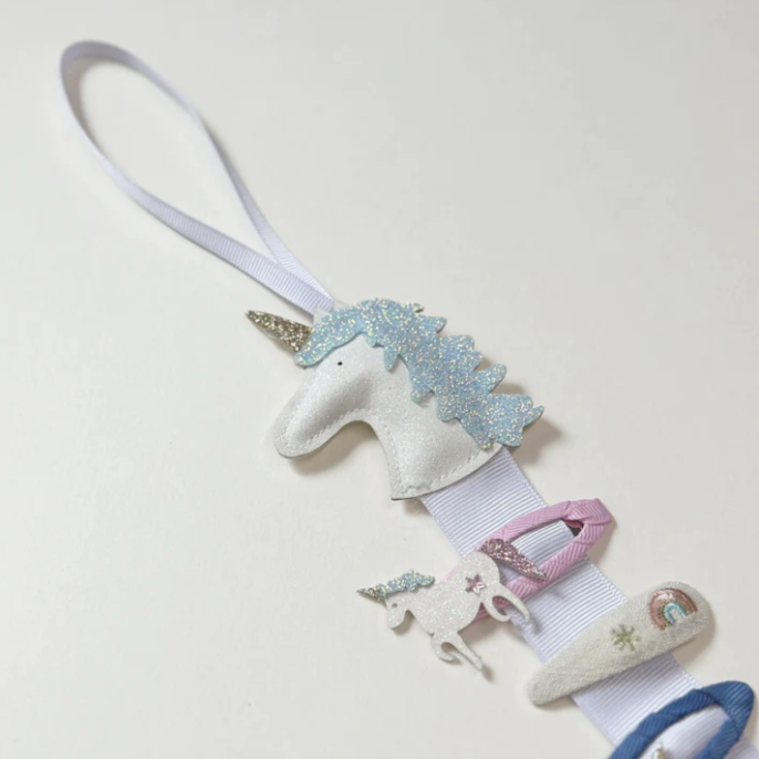 
            
                Load image into Gallery viewer, Rockahula unicorn clip hanger
            
        