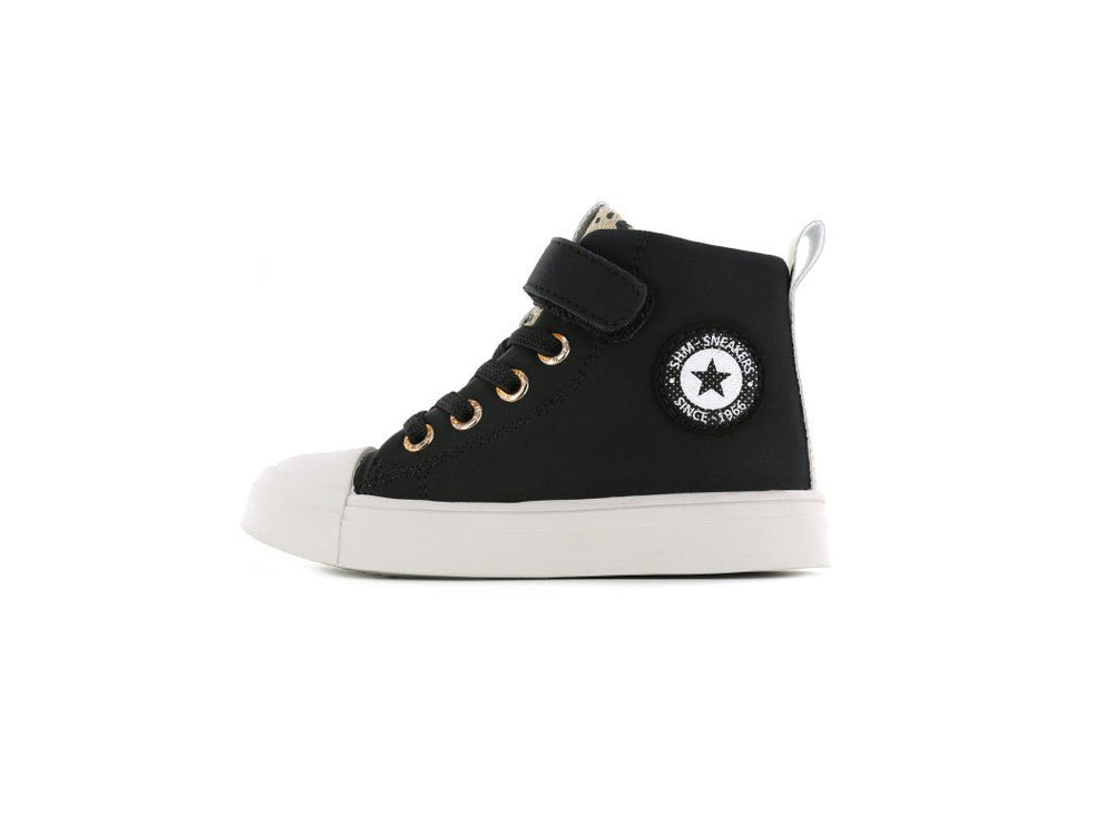 Shoesme black high sneaker with Velcro - Little Bigheads