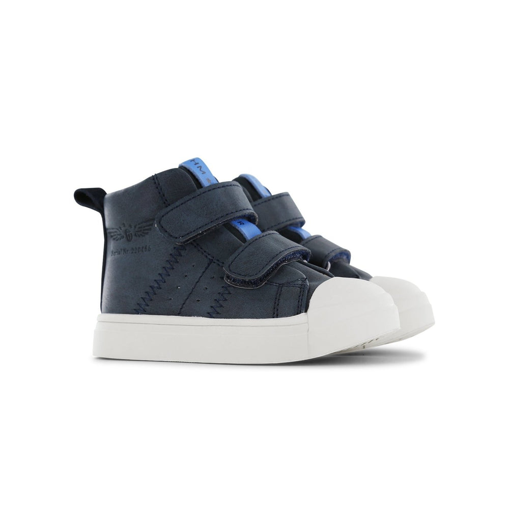 Shoesme - Blue high sneaker with Velcro - Little Bigheads