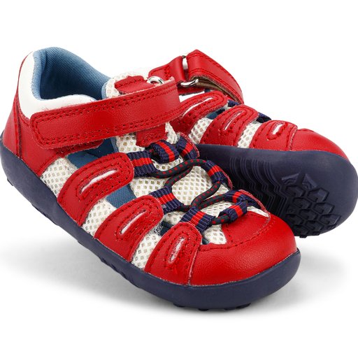 
                  
                    Bobux Summit iWalk - Red & Navy - Little Bigheads
                  
                