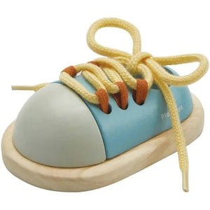 Plan Toys Wooden Shoe Tying Toy - Little Bigheads