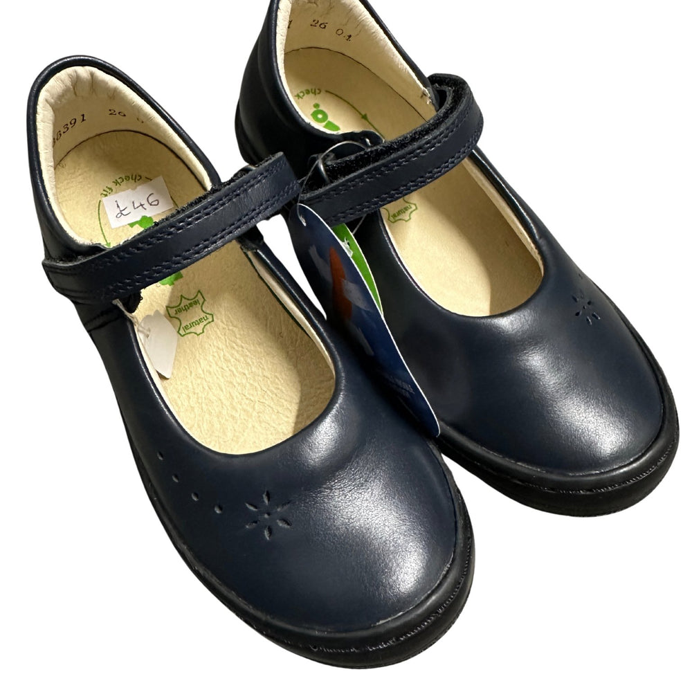 Froddo - Dark Blue Leather School Shoe - Little Bigheads