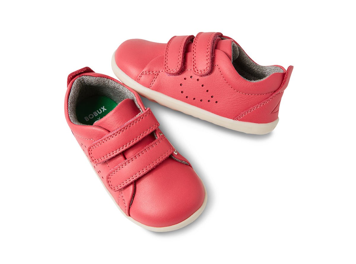 Bobux grass court radiant raspberry girl trainers/shoes