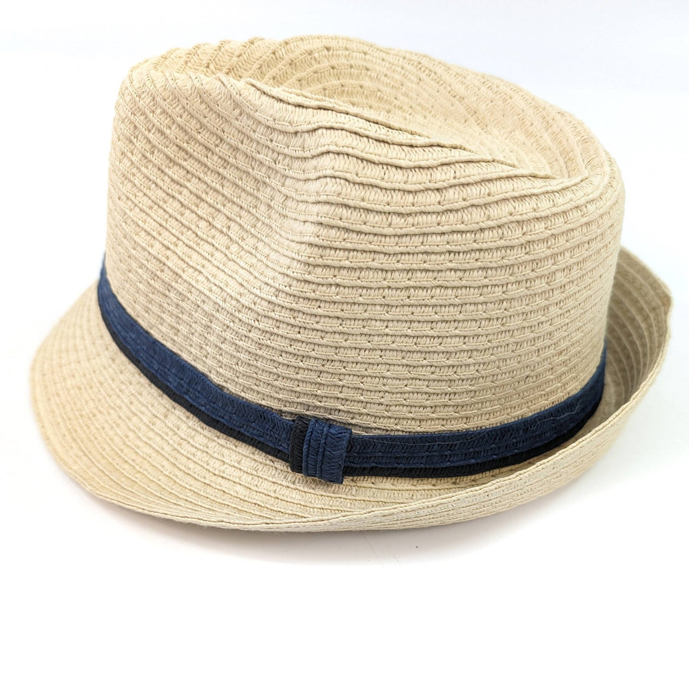 
                  
                    Childrens Foldable Trilby Sun Hat - Two Blue Band (54cm) - Little Bigheads
                  
                
