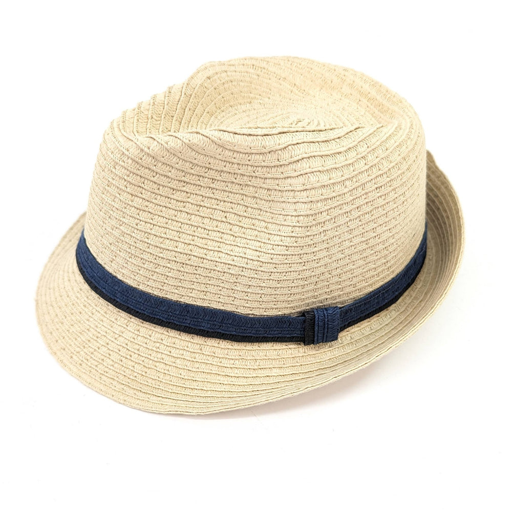 
                  
                    Childrens Foldable Trilby Sun Hat - Two Blue Band (54cm) - Little Bigheads
                  
                