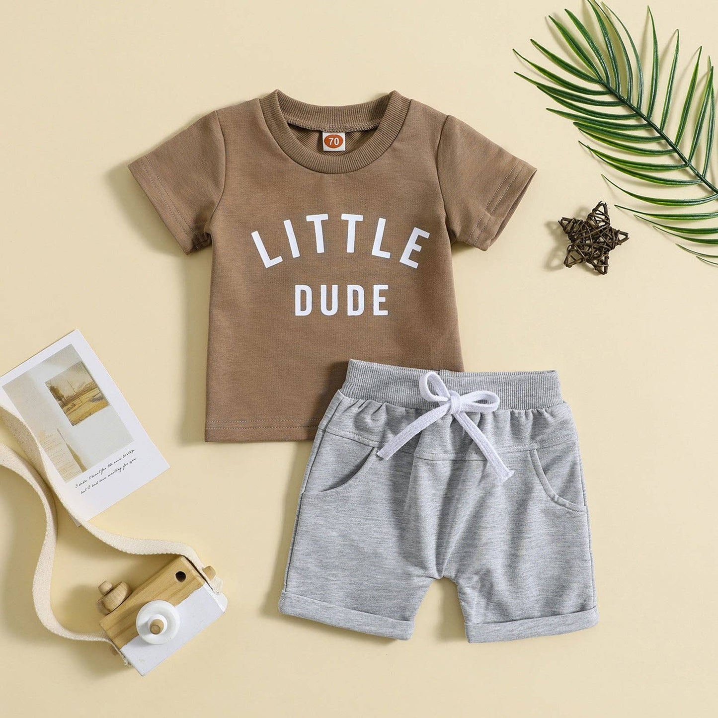 Little Dude t-shirt and shorts set - Little Bigheads